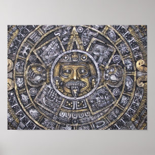 Poster Aztec / Calendrier Maya