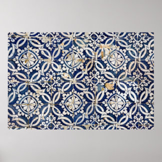 Poster Azulejo, portugais vintage