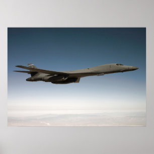 Poster B-1B Lancer avec la cosse de tireur isolé