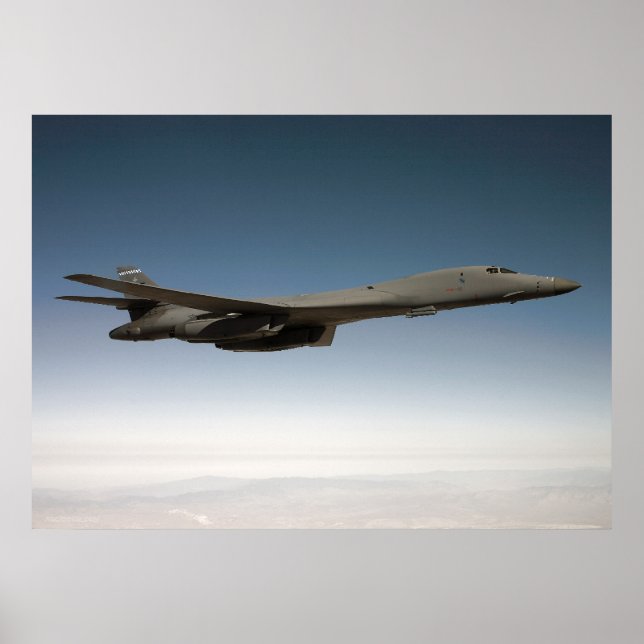 Poster B-1B Lancer avec pochoir à nids (Devant)