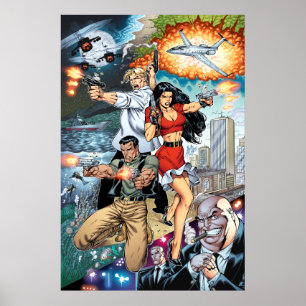 Poster B@stard Stew Action Comic Art par Al Rio