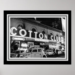 Poster B&W Cotton Club vintage Photo 16 x 20