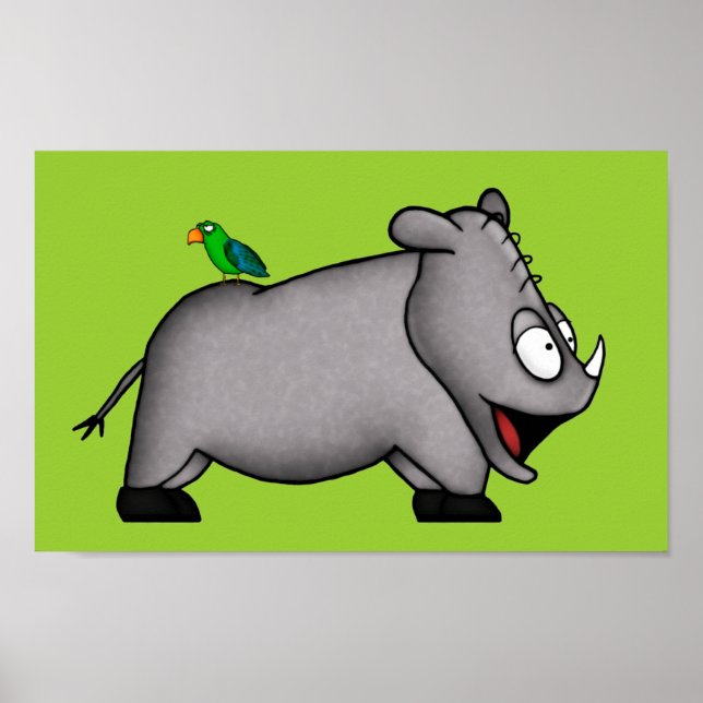 Poster Baby Rhino (Devant)