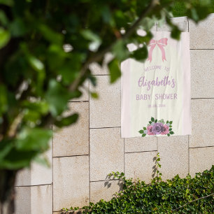 Poster Baby Shower aux Roses Roses de Jardin