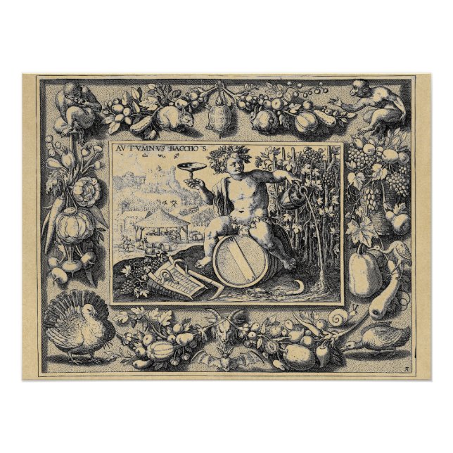 Poster Bacchus God of Wine Parfait (Devant)