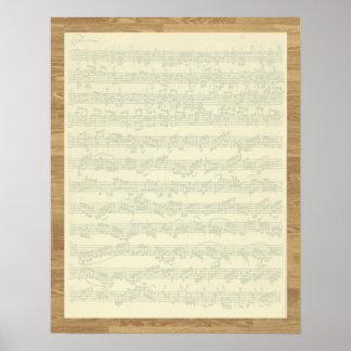 Poster Bach Chaconne