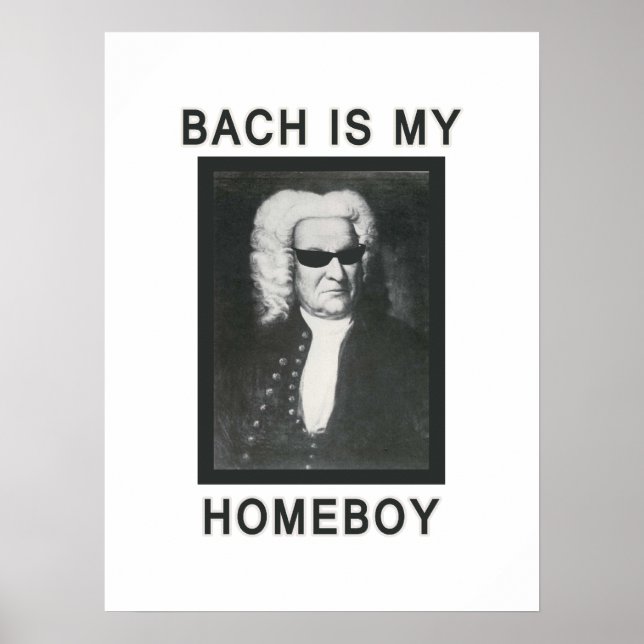 Poster Bach est mon Homeboy (Devant)