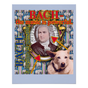 Poster BACH - la musique est puissante.