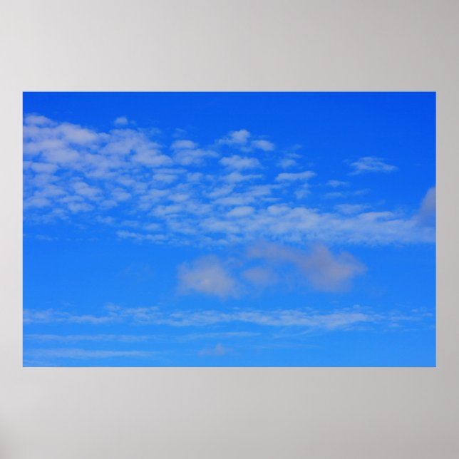 Poster Background of blue sky. (Devant)