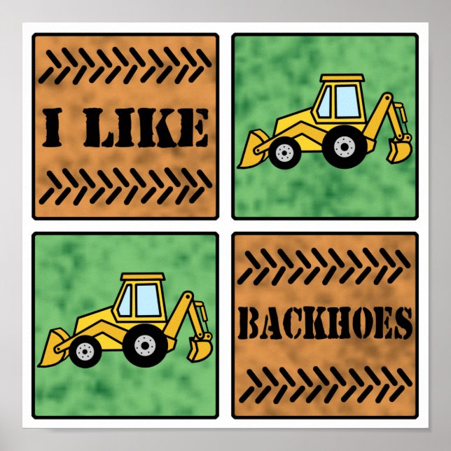 Poster Backhoe (Devant)