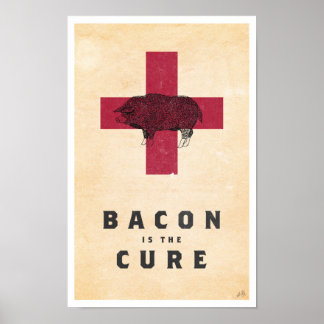 Poster Bacon is the Cure