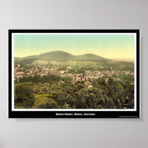 Poster Baden-Baden, Baden, Allemagne