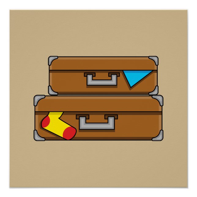 Poster Bagages de dessin (Devant)