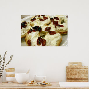 Poster Bagel grillé au fromage de chèvre