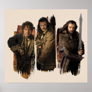 POSTER BAGGINS™, BARD THE BOWMAN™ & THORIN OAKENSHIELD™