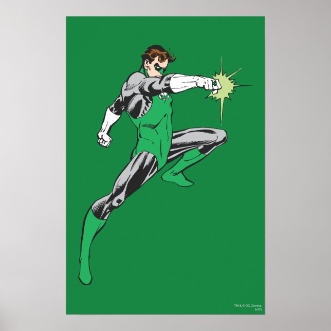 Poster Bague de pointes de lanterne verte (Devant)