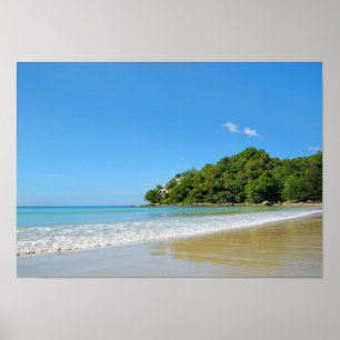 Poster Baie de Kamala sur l'île thaïlandaise de Phuket un