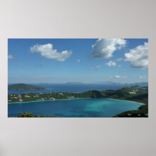Poster Baie de Magens, scene de l'île St Thomas Beautiful