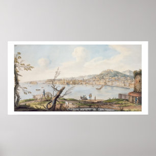 Poster Baie de Naples de la mer près de la Maddalena Br