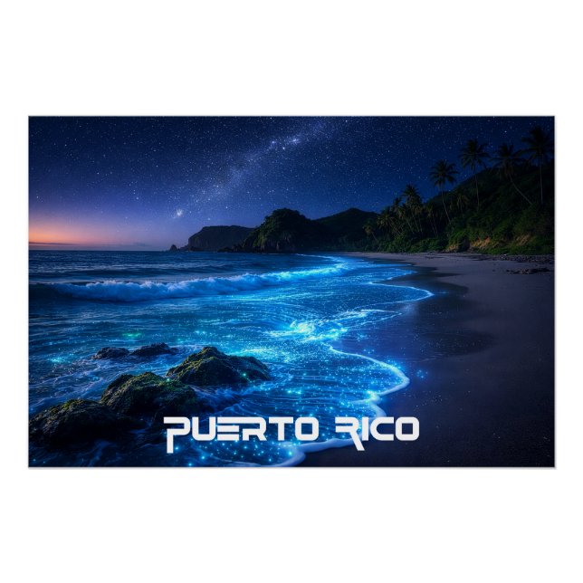 POSTER BAIE DES MOUSTIQUES - PORTO RICO (Devant)