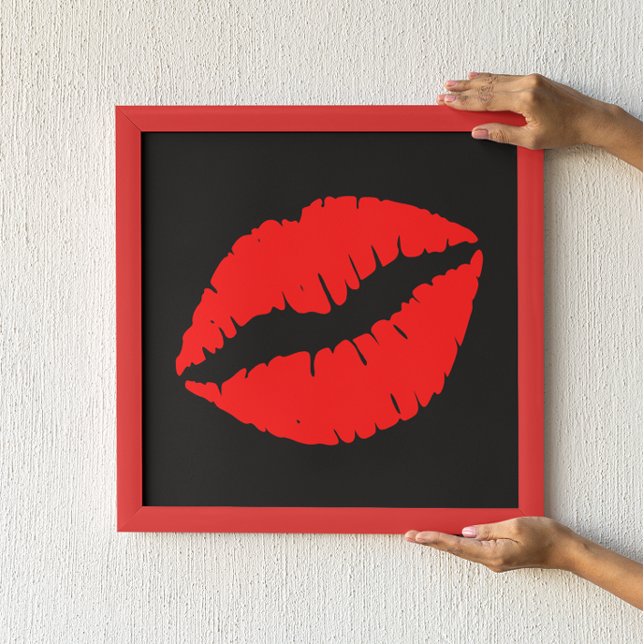 Poster Baiser rouge (Créateur téléchargé)