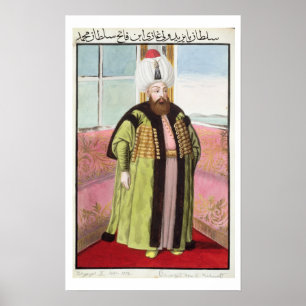Poster Bajazet (Bayezid) II (c.1447-1512) appelé 'Adli',