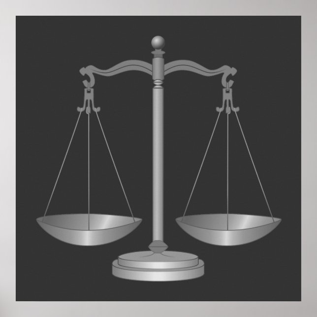 Poster Balance de la justice (Devant)