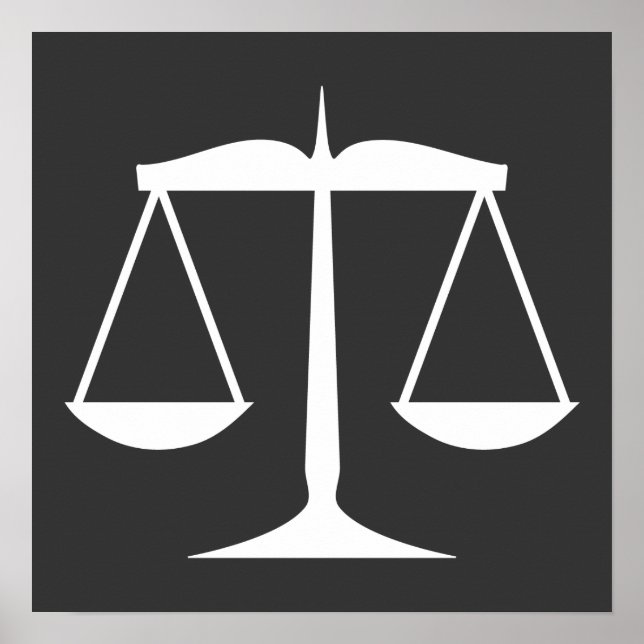 Poster Balance de la justice (Devant)