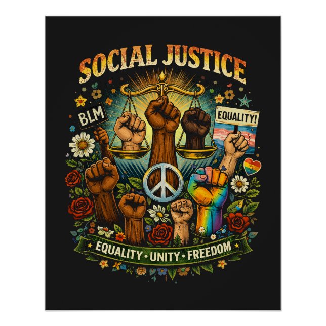 Poster Balance de la justice (Devant)
