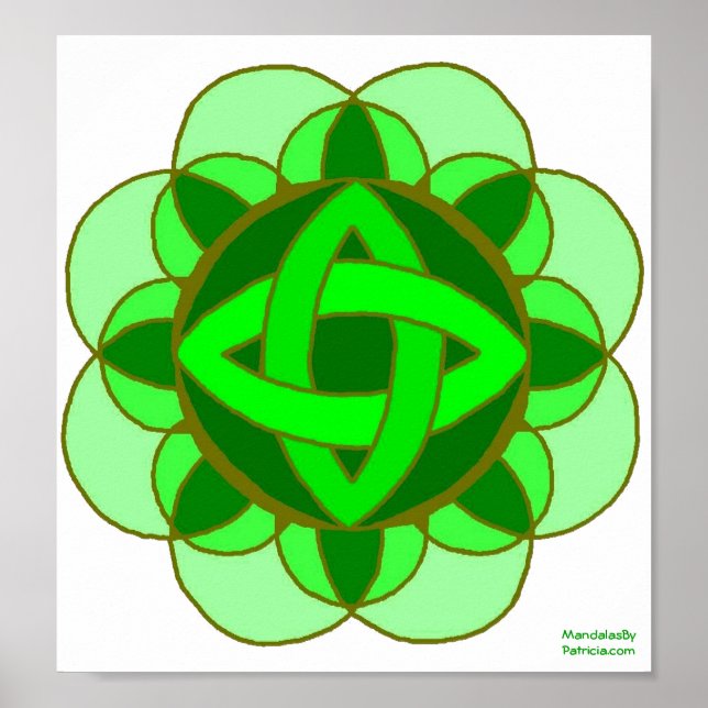 Poster "Balancing the Heart Chakra" (Devant)