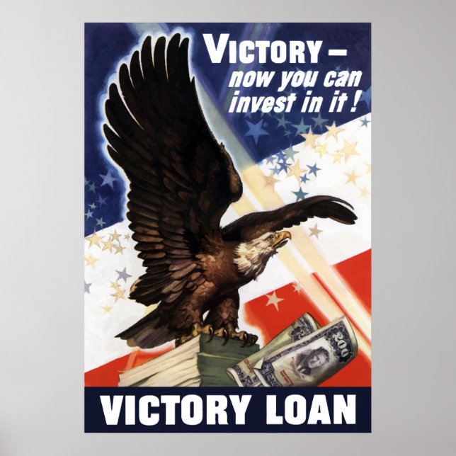 Poster Bald Eagle — Prêt de victoire (Devant)