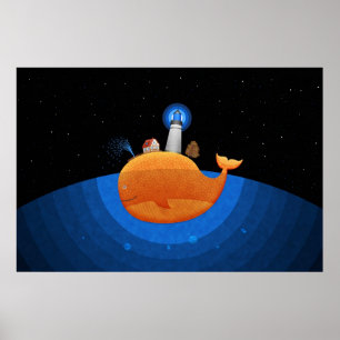 Poster Baleine (Nuit)