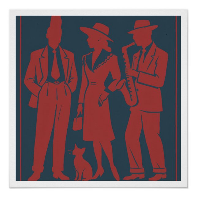 Poster Balise cadeau Zazous (Devant)