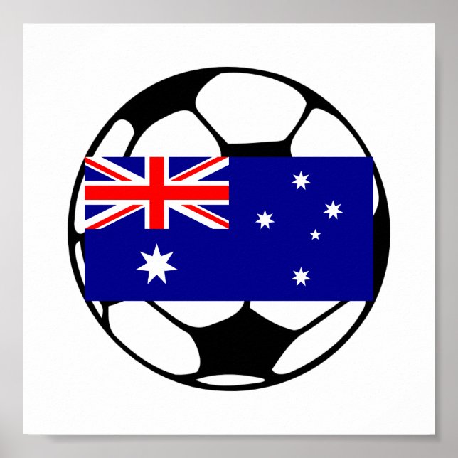 Poster Balle de football d'Australie (Devant)