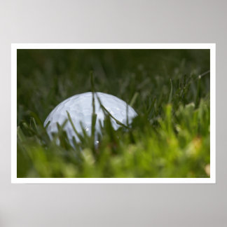 Poster balle de golf cachée