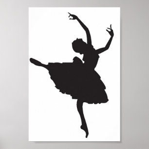 Poster Ballerina Silhouette