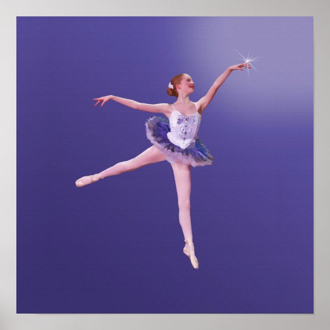 Poster Ballerina Toucher les étoiles (Devant)
