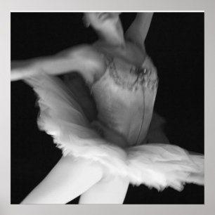 Poster Ballet - Danse - Ballerina 9 - Noir & Blanc