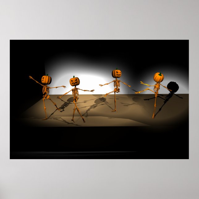 Poster Ballet d'Halloween Citrouilles dansants (Devant)