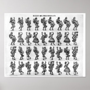 Poster Ballet of the Polichinelles