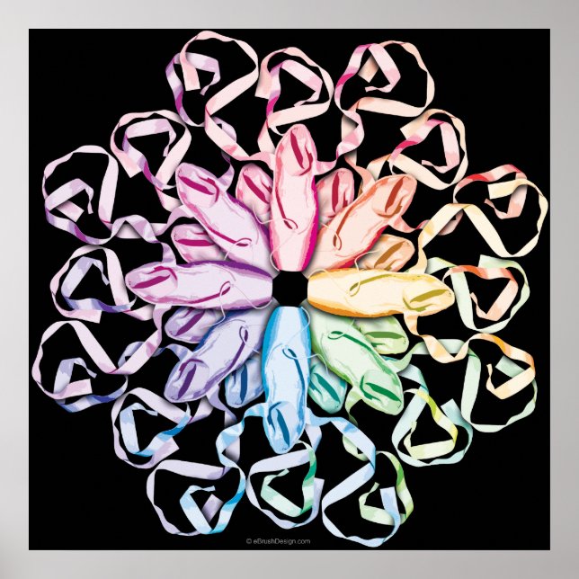 Poster Ballet Pattern (spectral) (Devant)