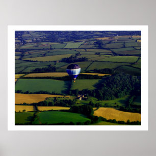 Poster Ballon à air chaud Devon Countryside Partie 2