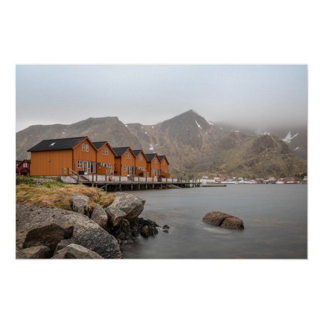 Poster Ballstad Lofoten (Devant)