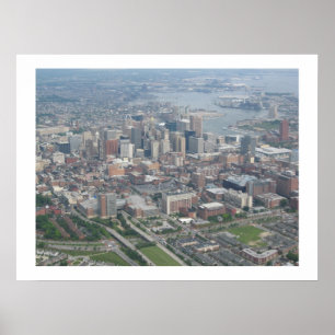 Poster Baltimore Skyline
