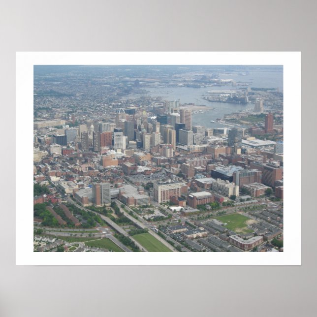 Poster Baltimore Skyline (Devant)
