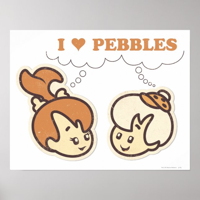 Poster Bam Bam aime PEBBLES™ (Devant)