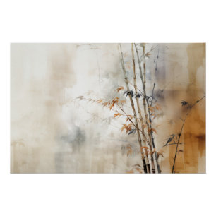 Poster Bambou esthétique Wabisabi