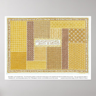 Poster Bamidbar : dans l'affiche Wilderness avec texte