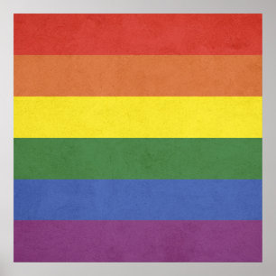 Poster Bandes arc-en-ciel