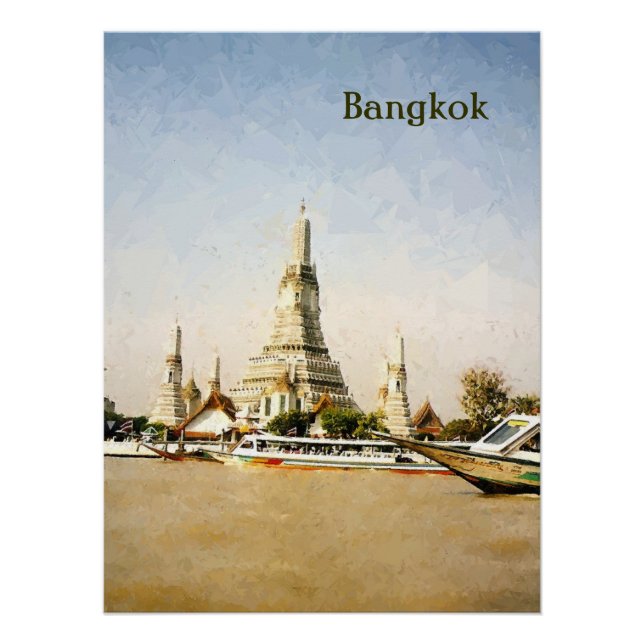 Poster Bangkok, Thaïlande (Devant)